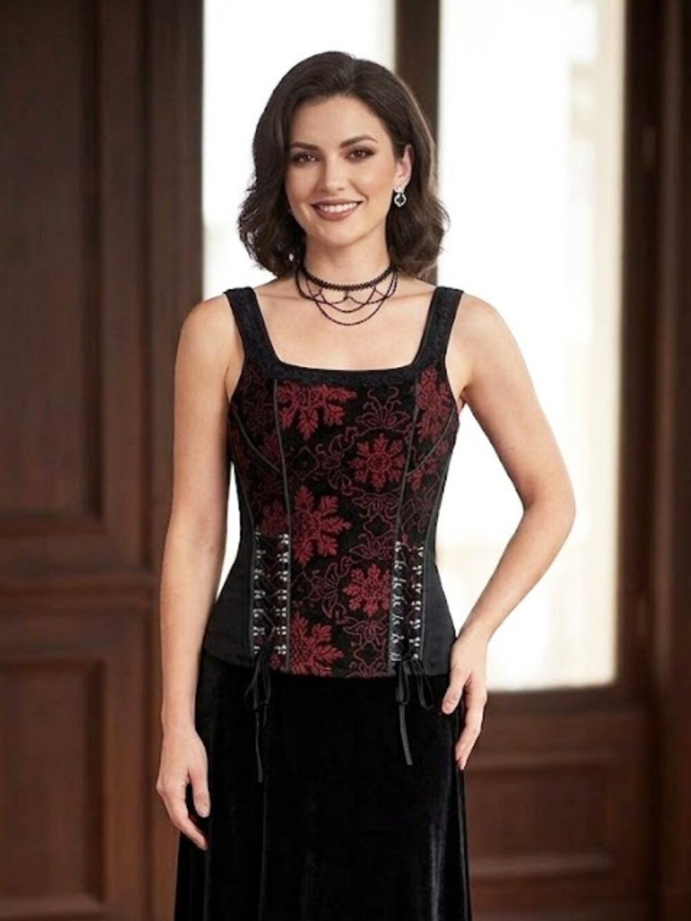 Vintage TRIPP NYC Corset Goth Top Whimsigoth Y2K  XS/S